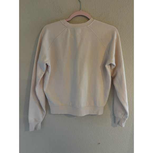 Women's Anthropologie Scorpio Beige Red Graphic Sweatshirt XXS - Picture 5 of 5